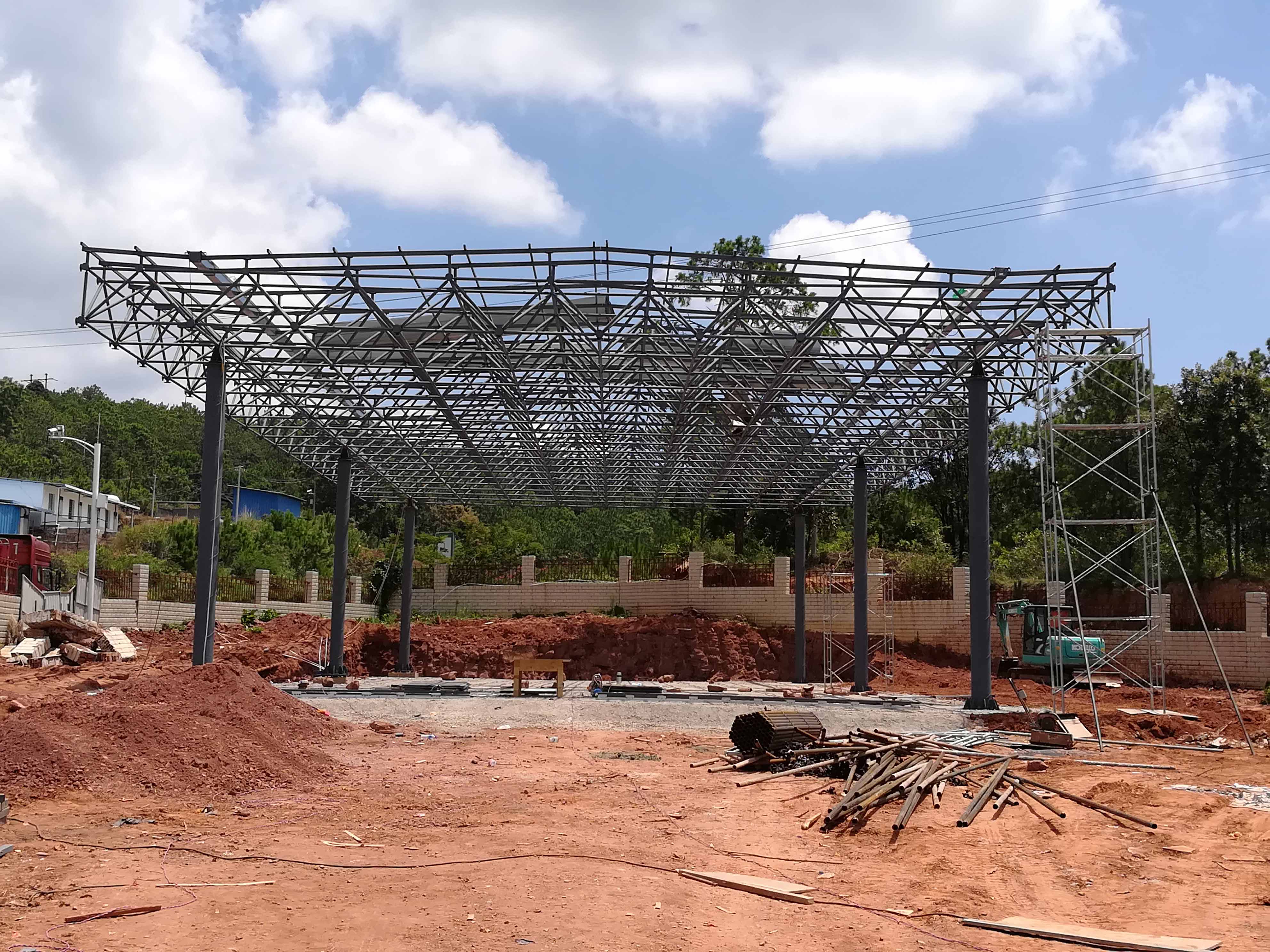 松江加油站网架屋面